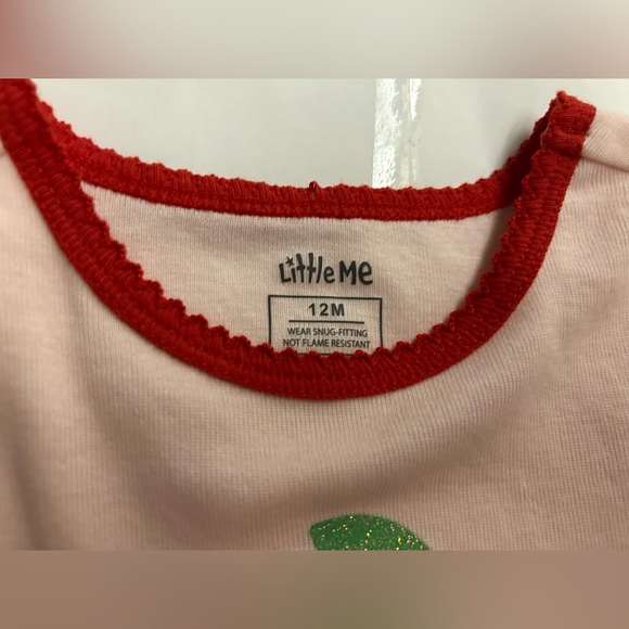 New Little Me 12M Pink Top with Cherries Summer - Picture 4 of 10